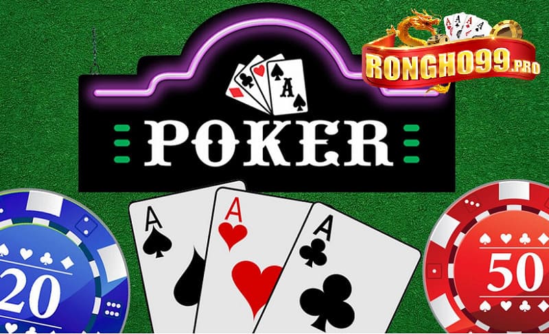 Poker là một trong những game bài Rongho99 được yêu thích.
