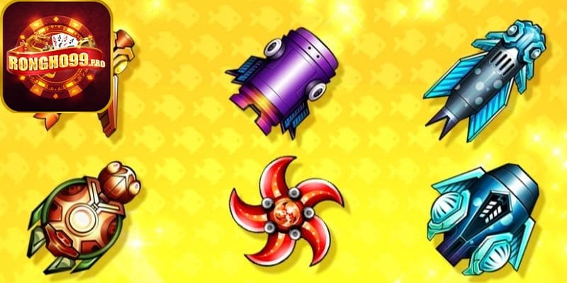 Kho vũ khí bắn cá Rongho99 đa dạng cho người chơi lựa chọn